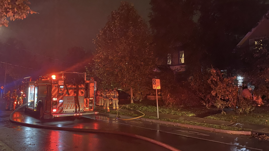 London fire crews responded to a fire at 23 Bruce Street in London, Ont. on Saturday, Oct. 30, 2021. (Source London Fire Department)