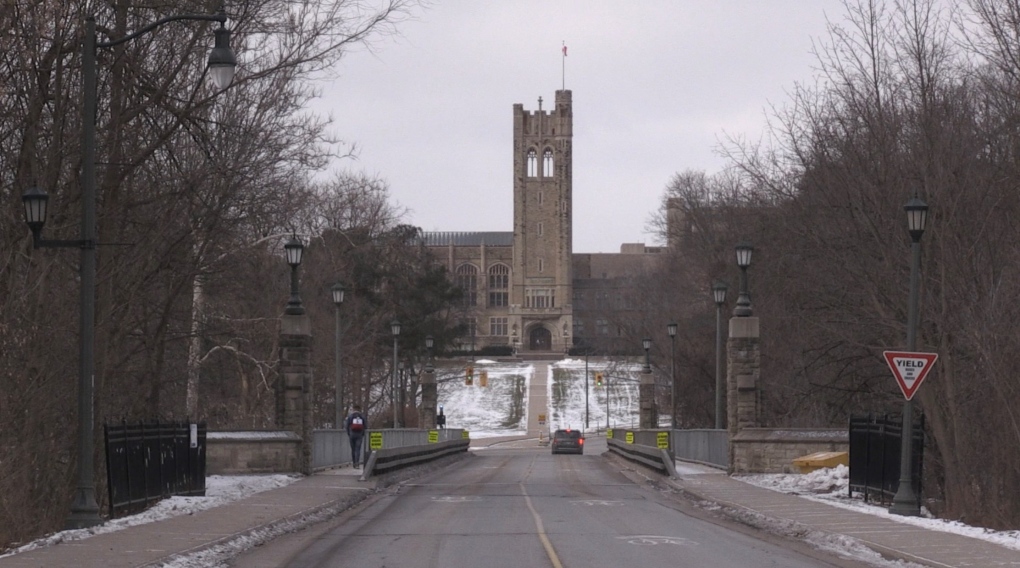 Western University, Jan. 2022. (Bryan Bicknell / CTV News)