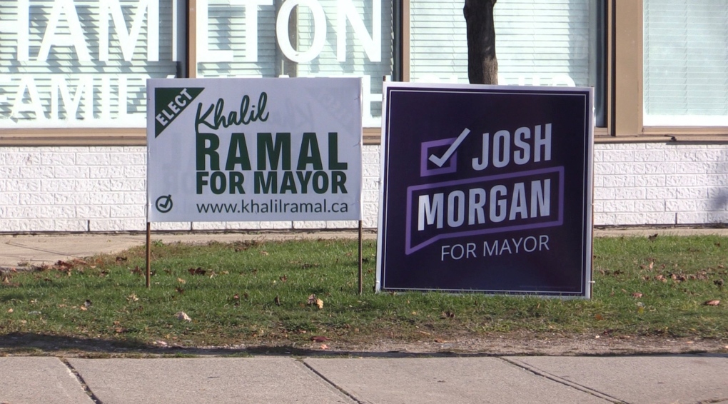 London Ont Mayoral Candidates Make Final Push Ahead Of Election Day   Election Signs   London   Oct 2022 1 6121497 1666555484587 