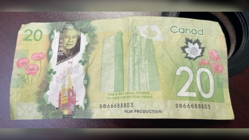 Aylmer, Ont. police are warning the public to be vigilant about their cash after counterfeit $20 bills were found in circulation. (Source: Aylmer Police Service/Facebook)