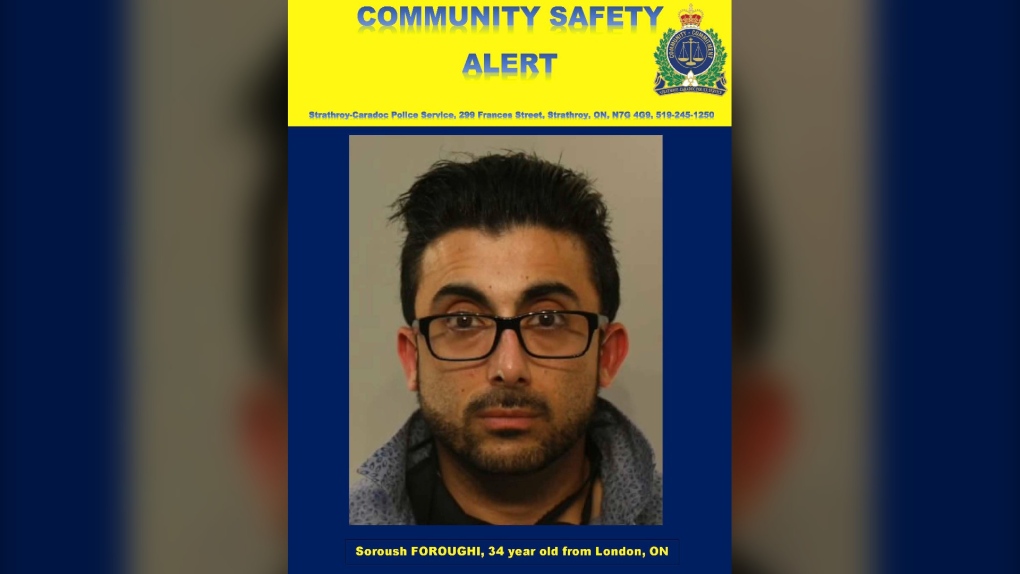 34-year-old Soroush Foroughi of London, Ont. (Source: Strathroy-Caradoc Police Service)