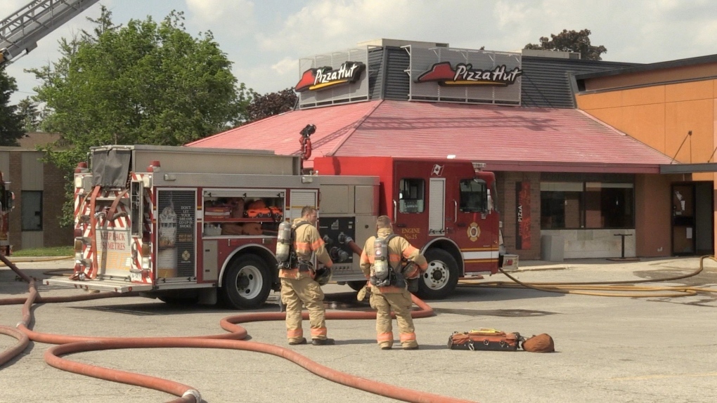 Pizza Hut fire forces closure of north London plaza