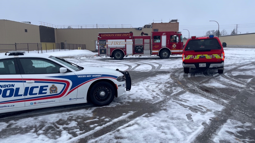 The London Fire Department responded to a structure fire at Zuccora Home on Clarke Road in London, Ont. on Jan. 29, 2023. (Sean Irvine/CTV News London)