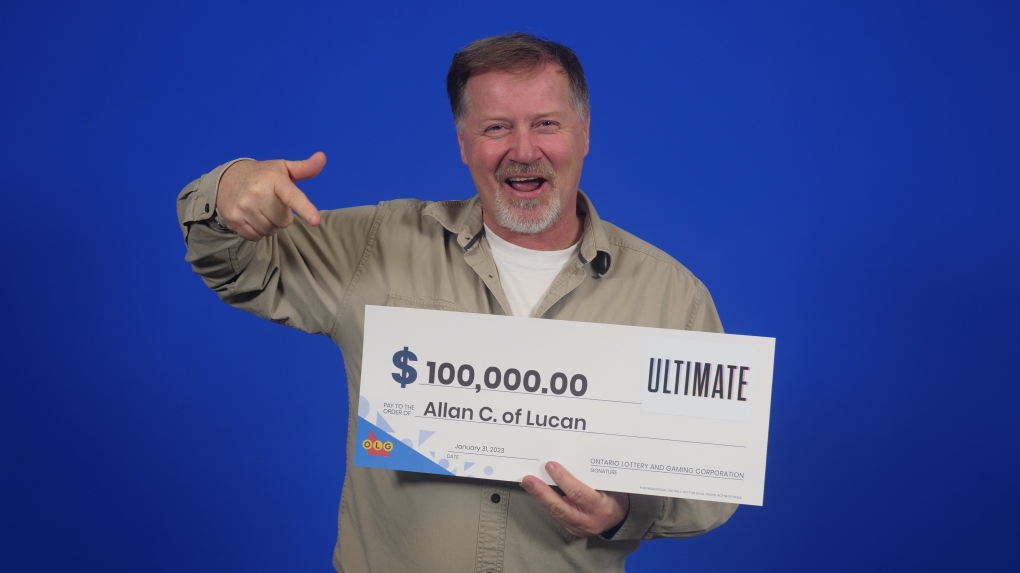 Allan Cunningham won $100,000 with Instant Ultimate. (Source: OLG)