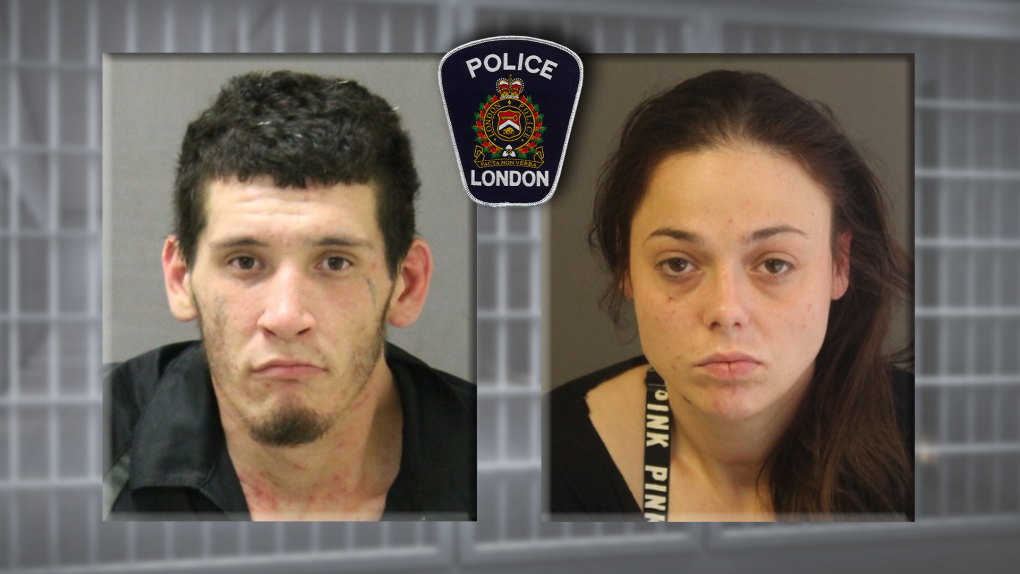 London police are looking for 28-year-old Kenneth Rowe and 31-year-old Alexandra Reeves, both of London, Ont., following a violent home invasion and robbery on Jan. 29, 2023. (Source: London Police Service)