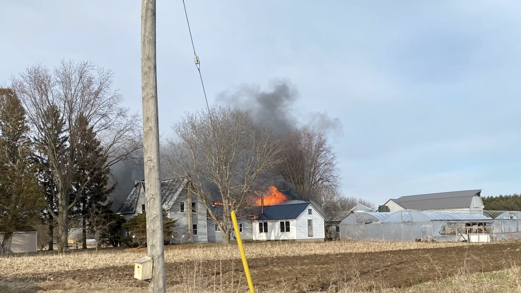 A house fire in Bayham on Monday March 20, 2023, caused an estimated $600,000 in damages. (Source: Municipality of Bayham Fire Department)