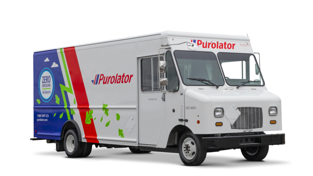 Purolator's new electric delivery vehicles. (Source: purolator.com)