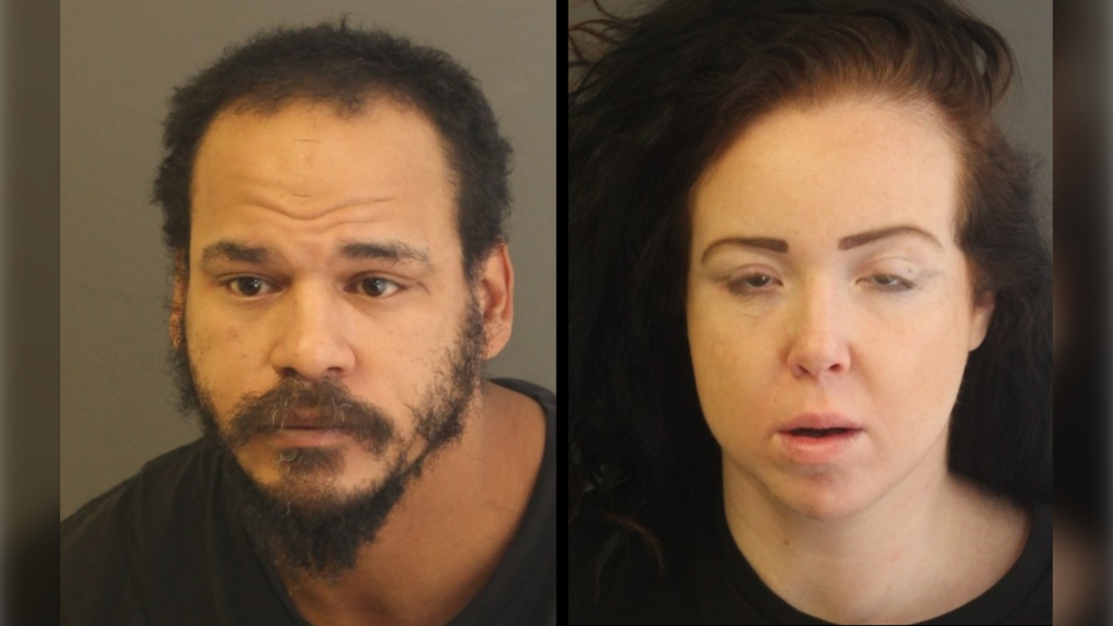 Titus Clayton Quenneville-Gabriel and Kourtni Christina Marie McGean are seen in this image supplied by London police. (Source: London Police Service) 
