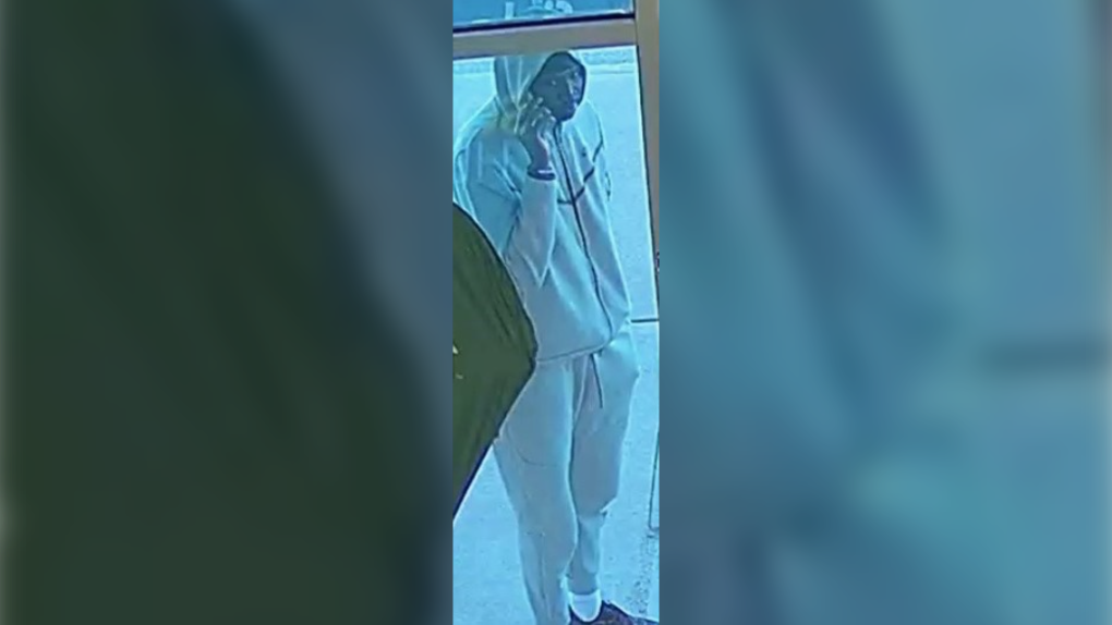 London police are seeking this suspect who is wanted in connection with a robbery at a store in south London, Ont. (Source: London Police Service)