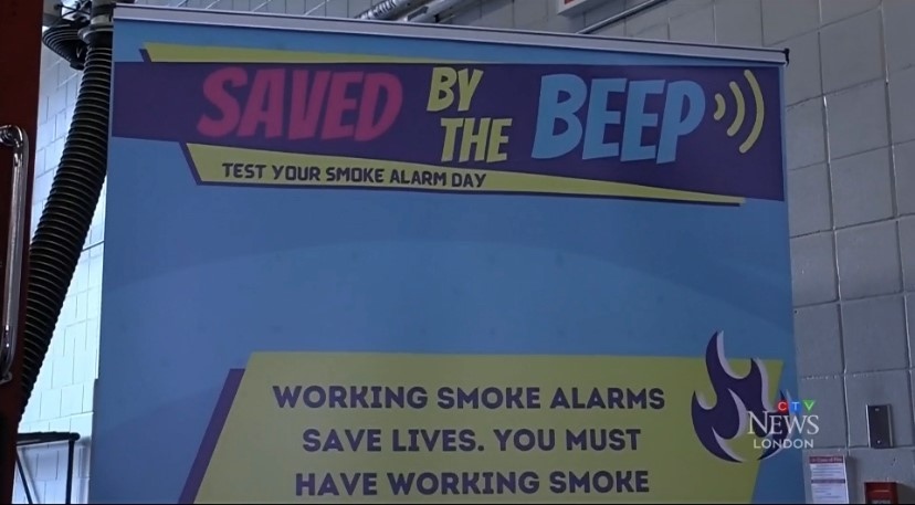 A province-wide campaign called 'Saved by the Beep' is encouraging all residents in Ontario to test their smoke alarms on Sept. 28, 2023. (Reta Ismail/CTV News London) 