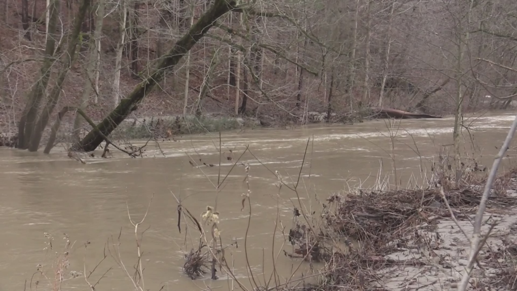 Kayakers rescued during flood warning