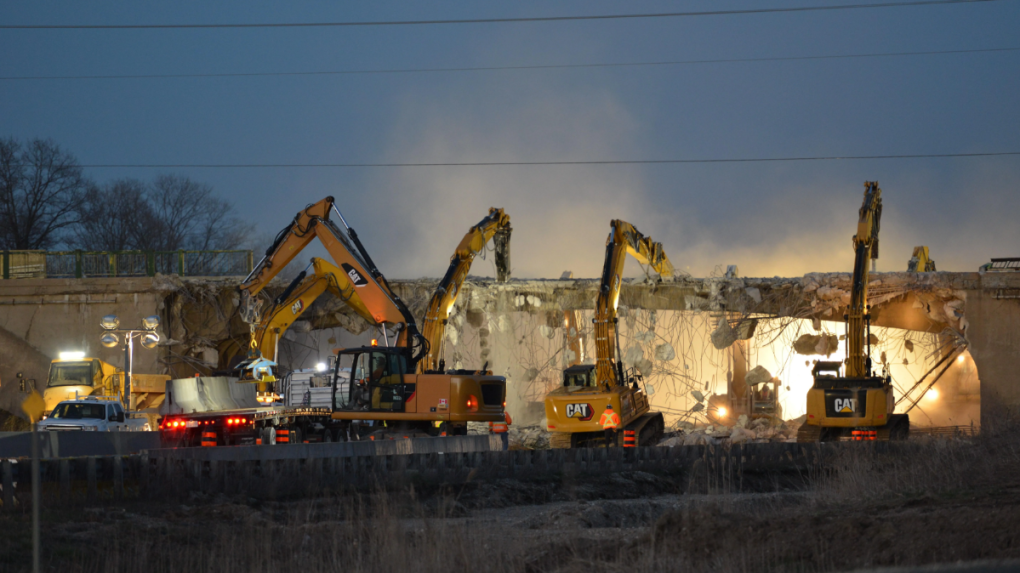 Dorchester Road overpass demolition | CTV News