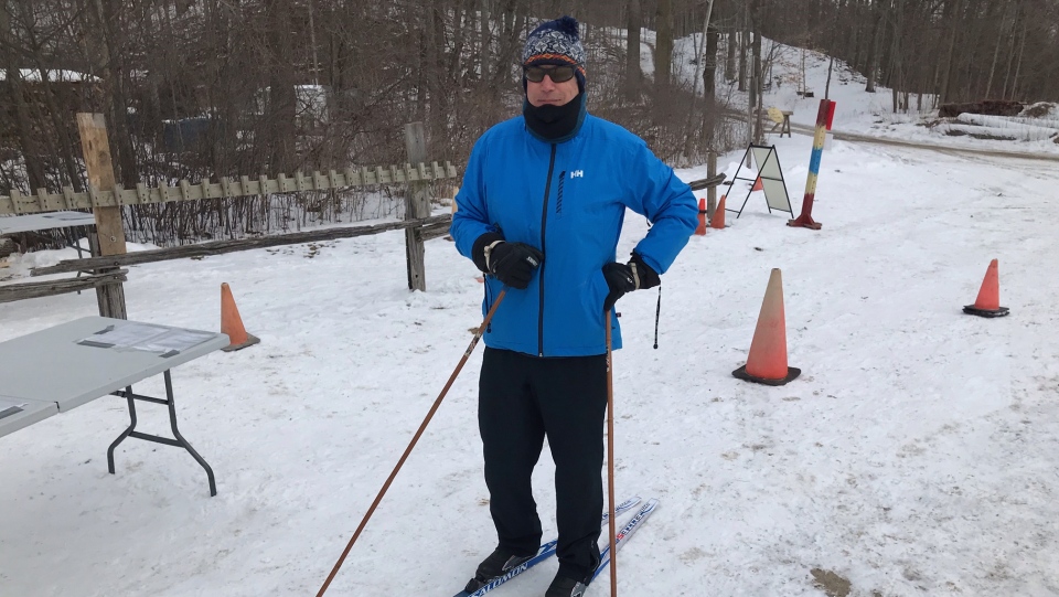 Cross-country skier Michael Gibson