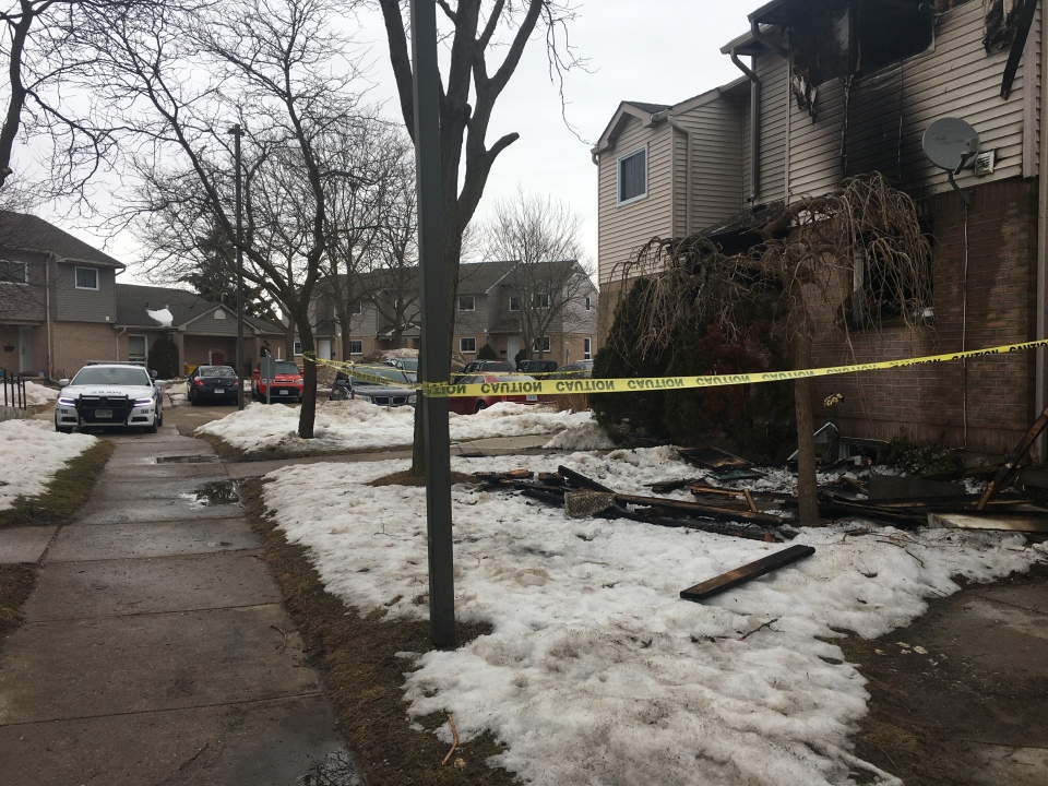 Townhouse fire investigation