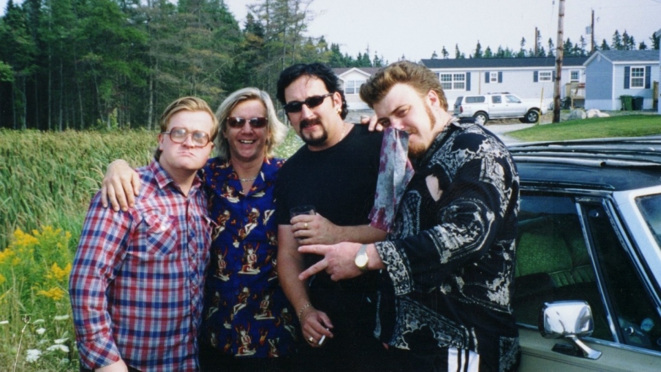 Brian Vollmer with 'the Trailer Park Boys'