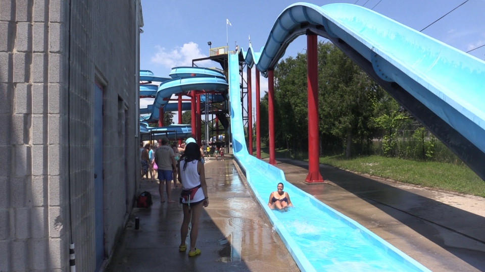 East Park waterslide