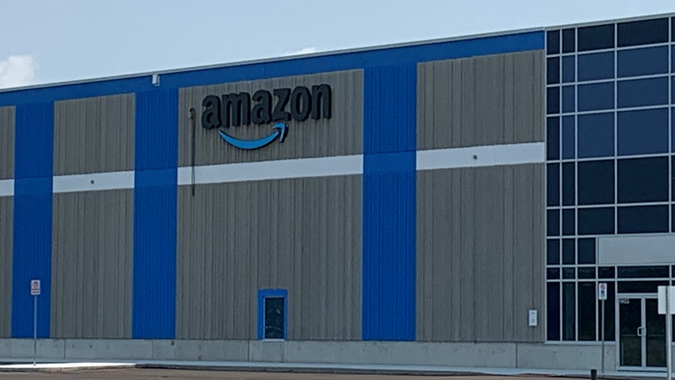 Amazon warehouse on Robins Hill Road